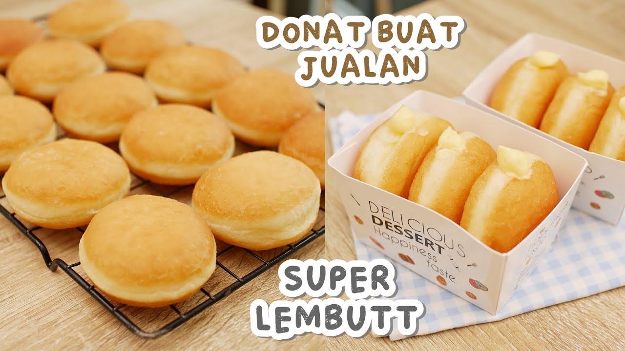 NGGAK PERNAH BOSEN!! DONAT SUPER LEMBUT BUAT JUALAN + RESEP BOMBOLONI