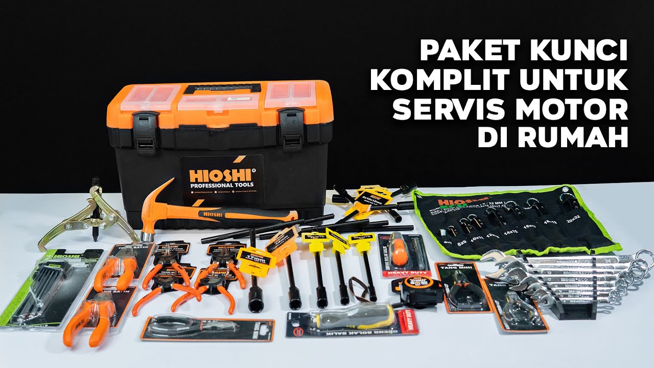 PAKET KUNCI KOMPLIT BUAT BONGKAR MOTOR DI RUMAH #variotechno110 #hioshitools #hioshi