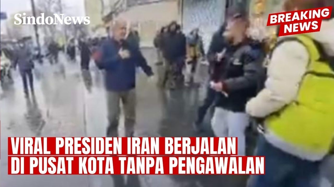 DISEBUT PENGECUT! Presiden Iran Jalan di Kota Tanpa Pengawalan | Breaking News | 16/03