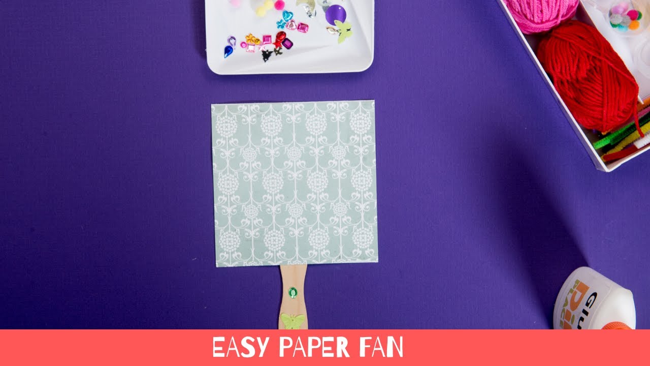 HOW TO MAKE A PAPER FAN - EASY FOR KIDS!