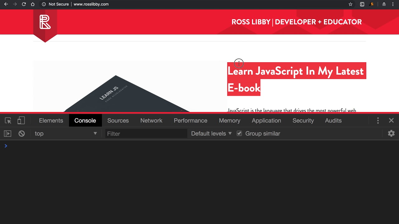 Chrome Console for JavaScript - Learn To Code In Your Browser