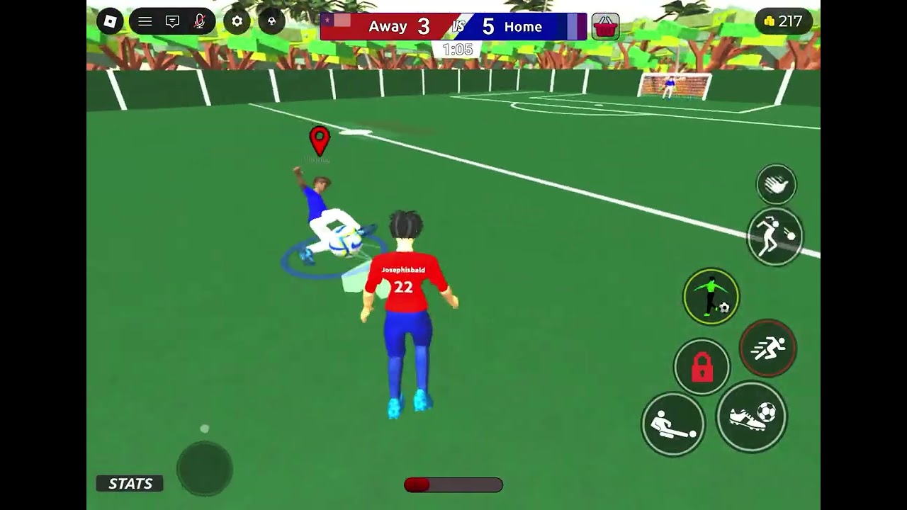 Playing realistic football 
