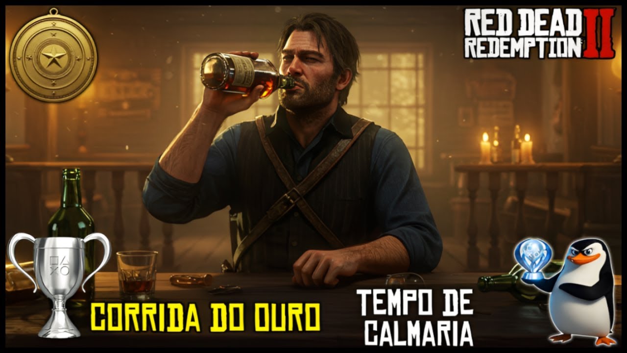 Red Dead Redemption 2: Tempo de Calmaria + Medalhas de Ouro | Troféu Corrida do Ouro