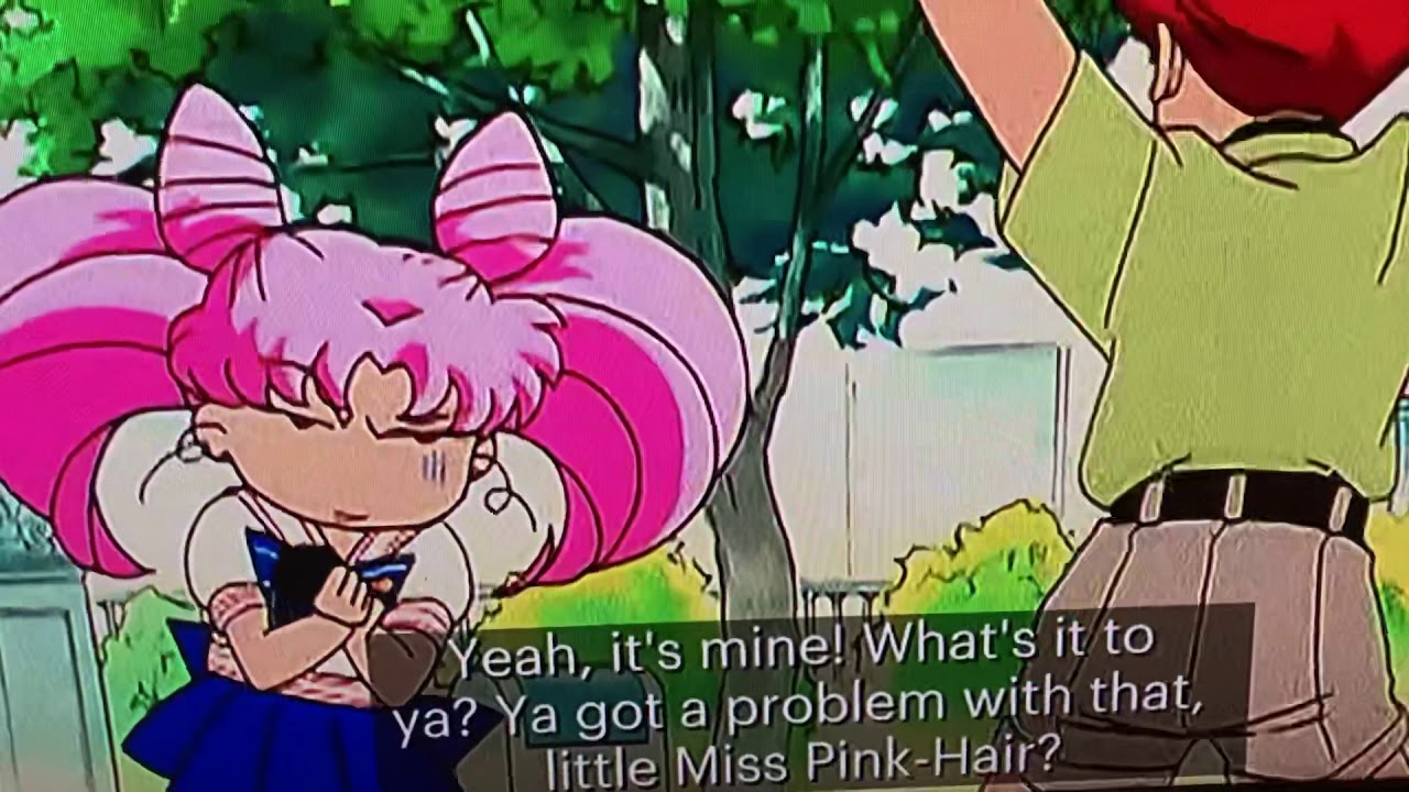 Sailor Moon S (Viz Dub) Chibiusa meets Shin-Chan (well, uh, sort of)