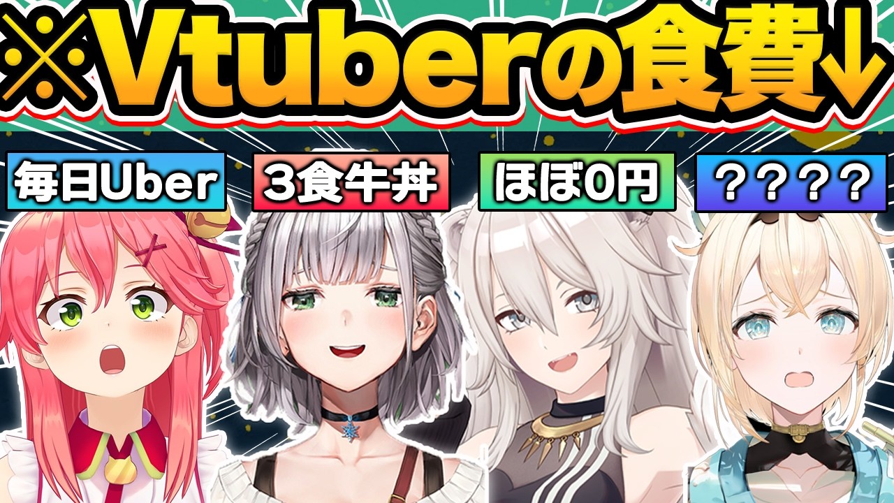 【総集編】まさかの●●円！？食費がヤバすぎるホロメン11連発w【さくらみこ/夏色まつり/音乃瀬奏/白銀ノエル/天音かなた/風真いろは/獅白ぼたん/ホロライブ/切り抜き】