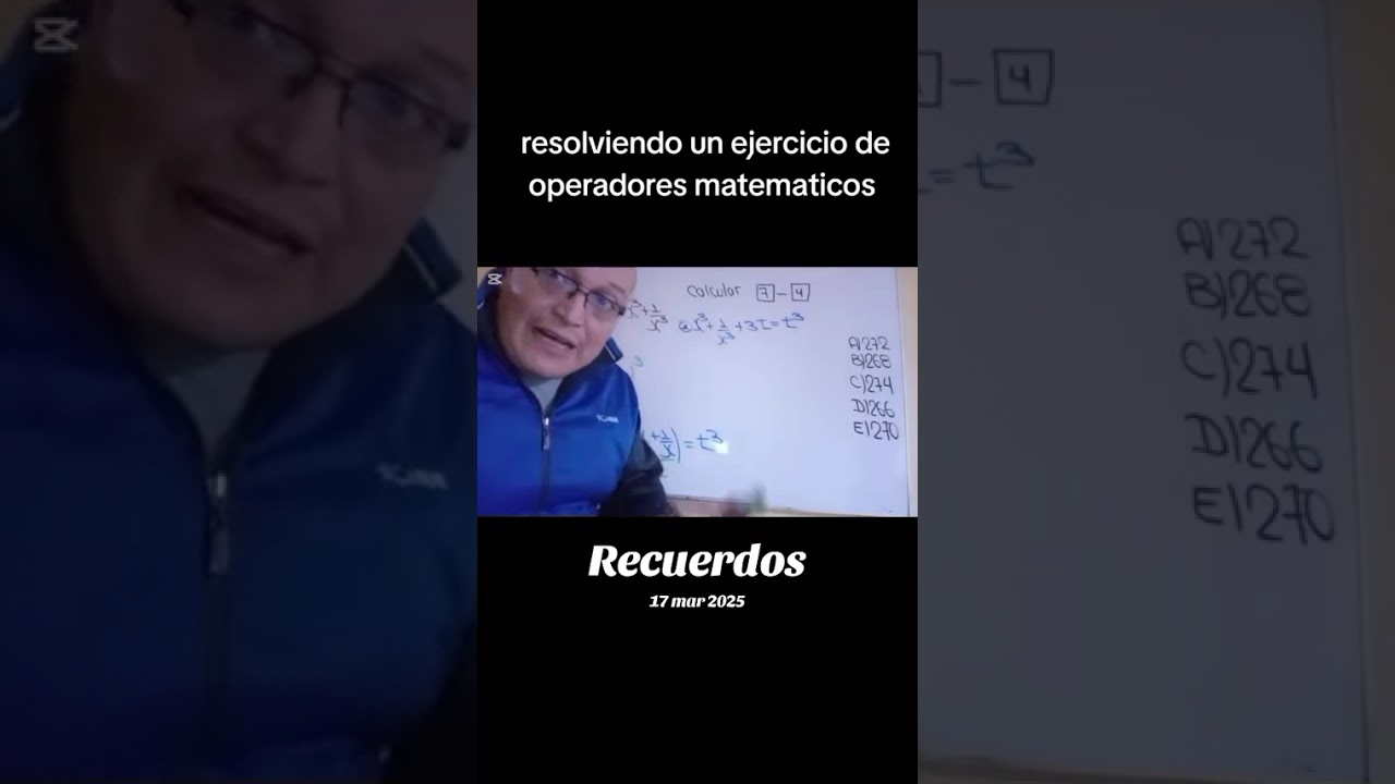 Resolviendo un ejercicio de operadores matemático aprendiendo razonamiento matemático 