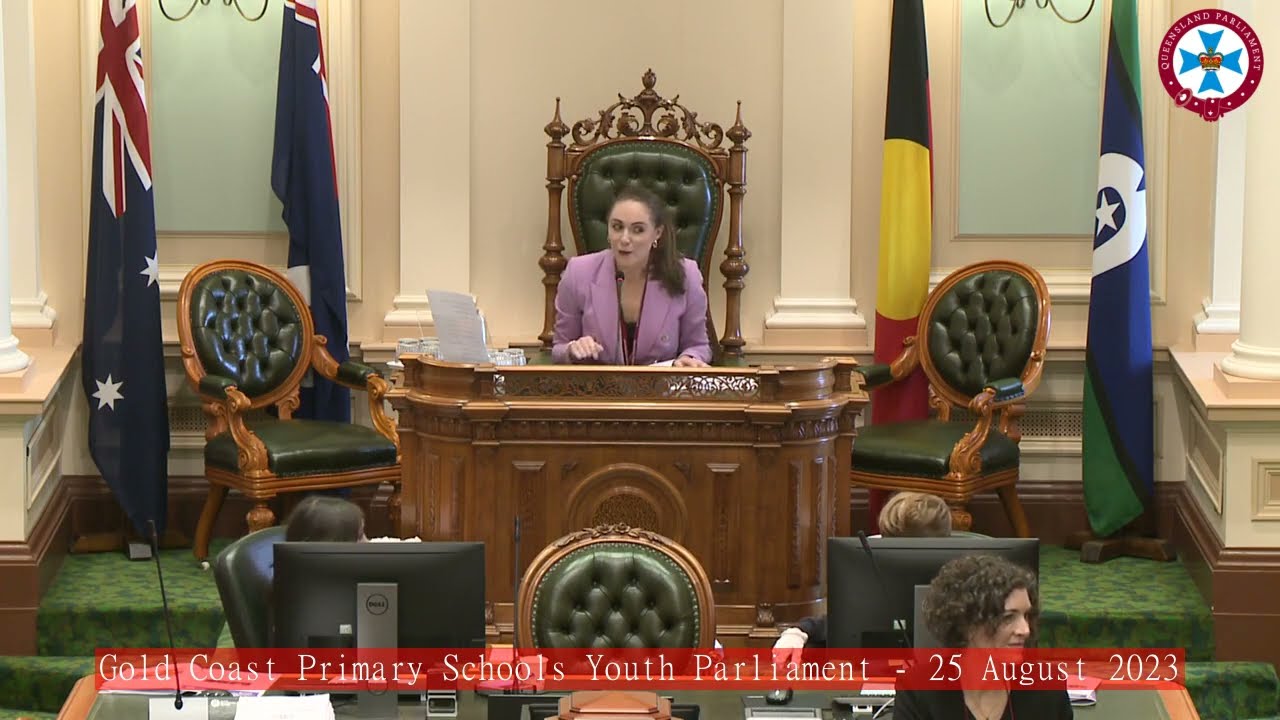 Gold Coast Primary Schools Youth Parliament - 25 August 2023 Part 1