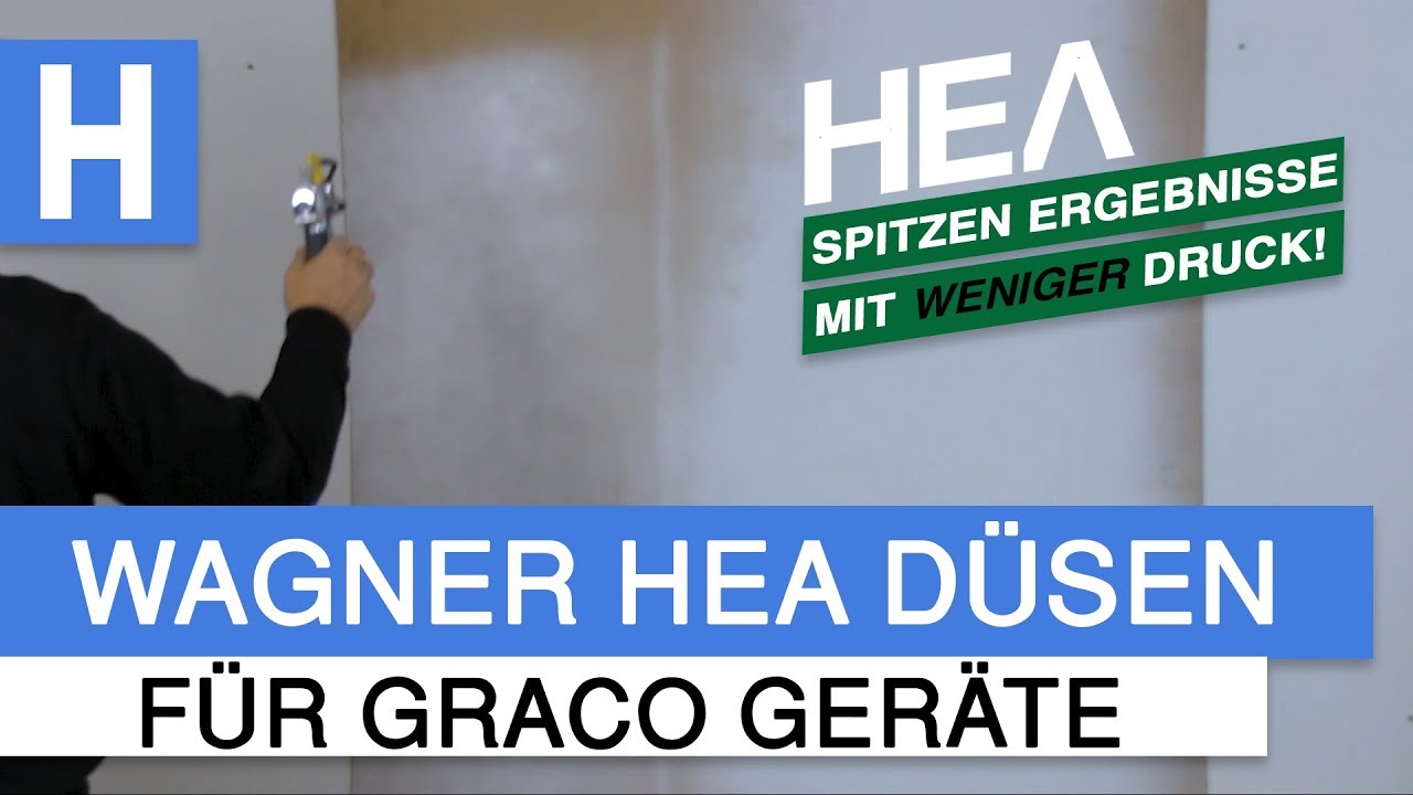 NEBELARM Airless spritzen mit WENIGER DRUCK! - Wagner Hea D&uuml;sen