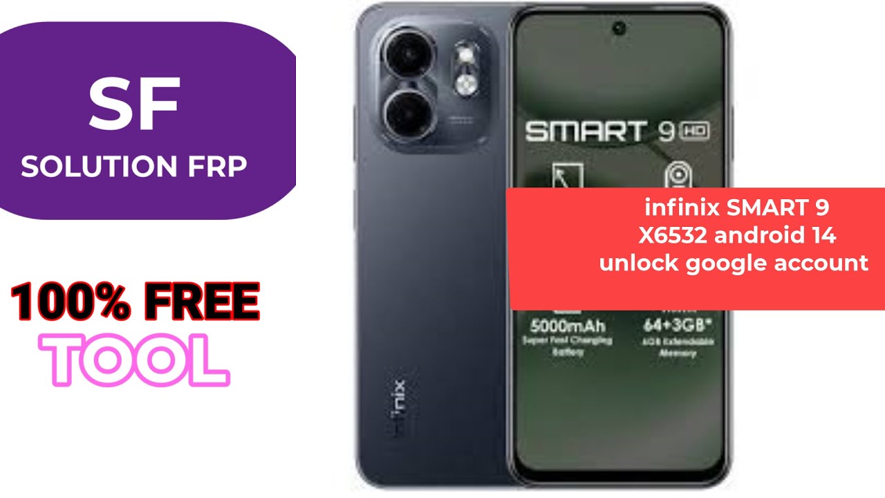 INFINIX SMAR 9 X6532 android 14 unlock google accout 100%.تخطي حساب جوجلinfinix smart 9 بدون كمبيوتر
