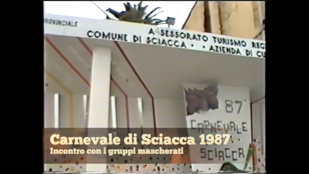Carnevale di Sciacca 1987 - Incontro con i Gruppi Mascherati