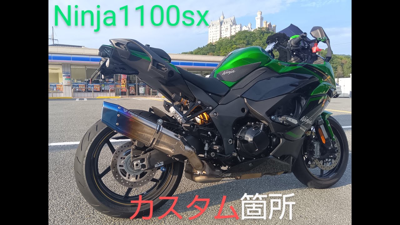 ninja1100sxの慣らし終わったんでちょっとカスタムしてみた