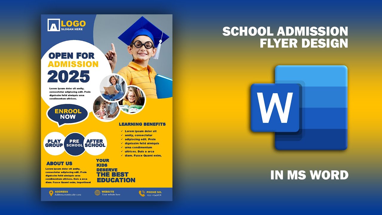 School Admission Flyer