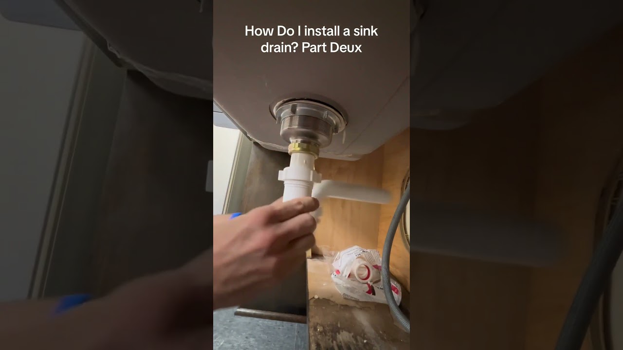 How Do I install a sink drain? Part deux #simple #diy #plumbing