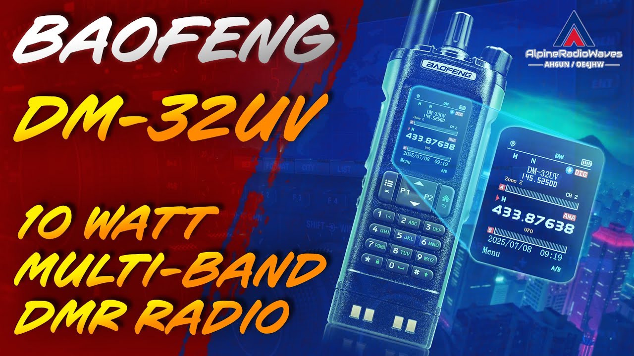 Многодиапазонная DMR-радиостанция BAOFENG DM-32UV 10 Вт — Часть 1 — распаковка и первое впечатление.