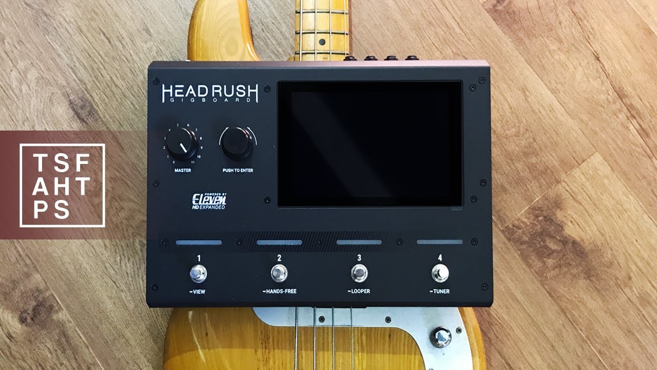 Headrush Gigboard на бас-гитаре