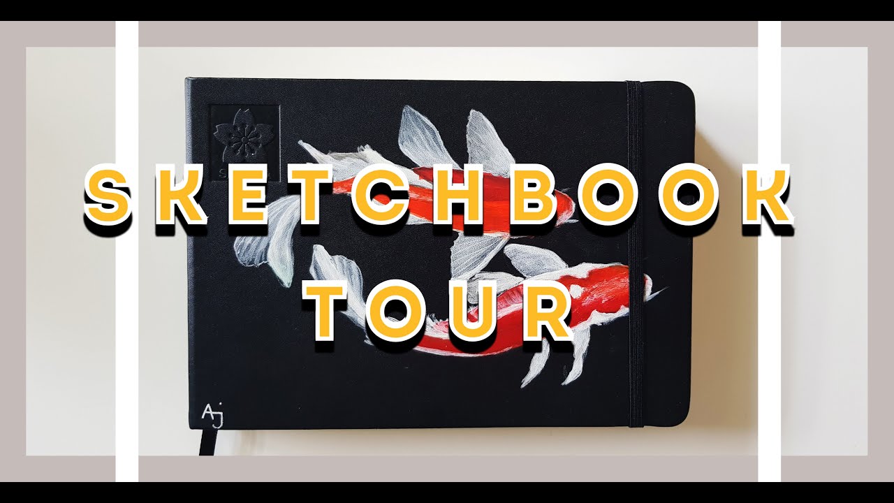 Sketchbook tour! // finished Sakura sketchbook flipthrough