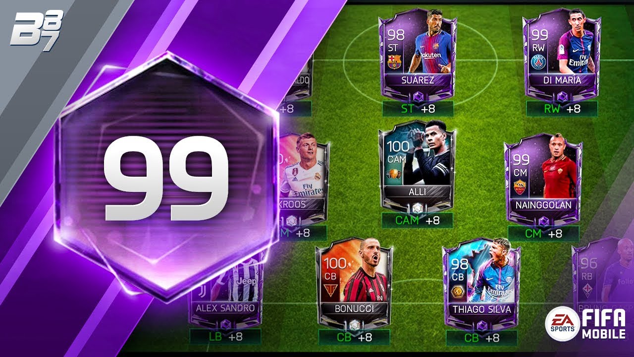 THE 99 RATED SQUAD BUILDER! | FIFA MOBILE