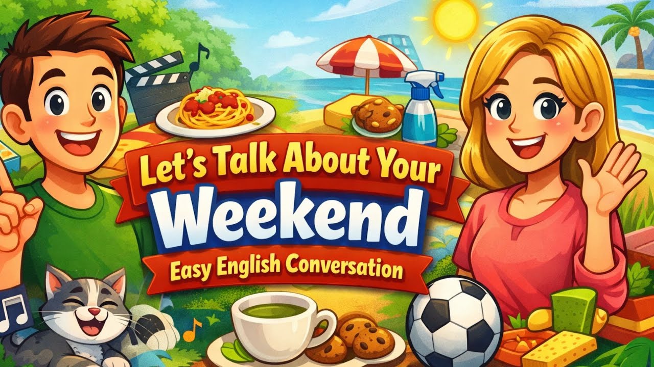Learn English with Conversation | Talking About the Weekend Using Present Perfect #presentperfect