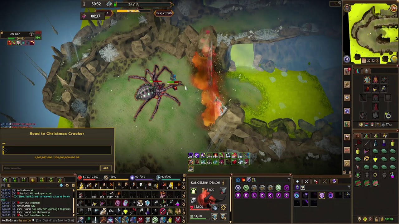 Road to Christmas Cracker – Live Araxxi Kills | RS3 Progress