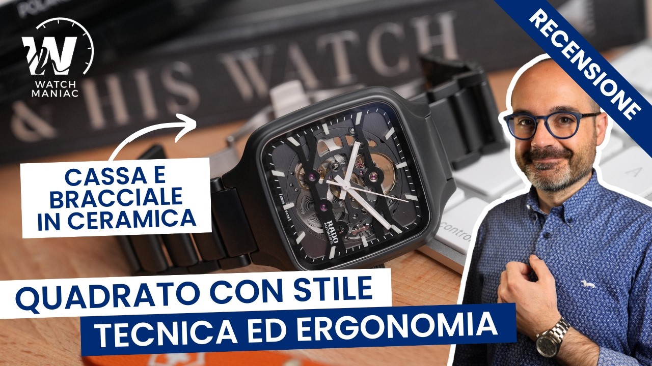 Rado True Square Skeleton: design, tecnica ed ergnomia