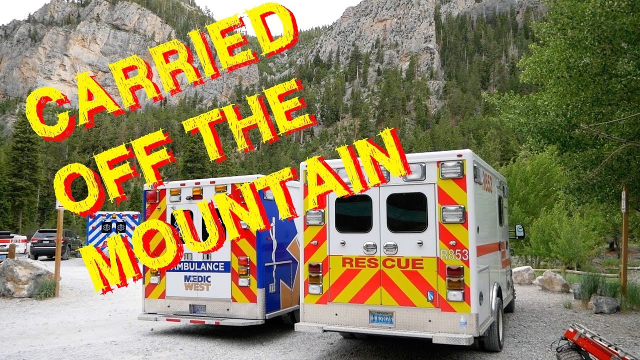 CARRIED OFF THE MOUNTAIN!!  Mary Jane Falls on Mt. Charleston