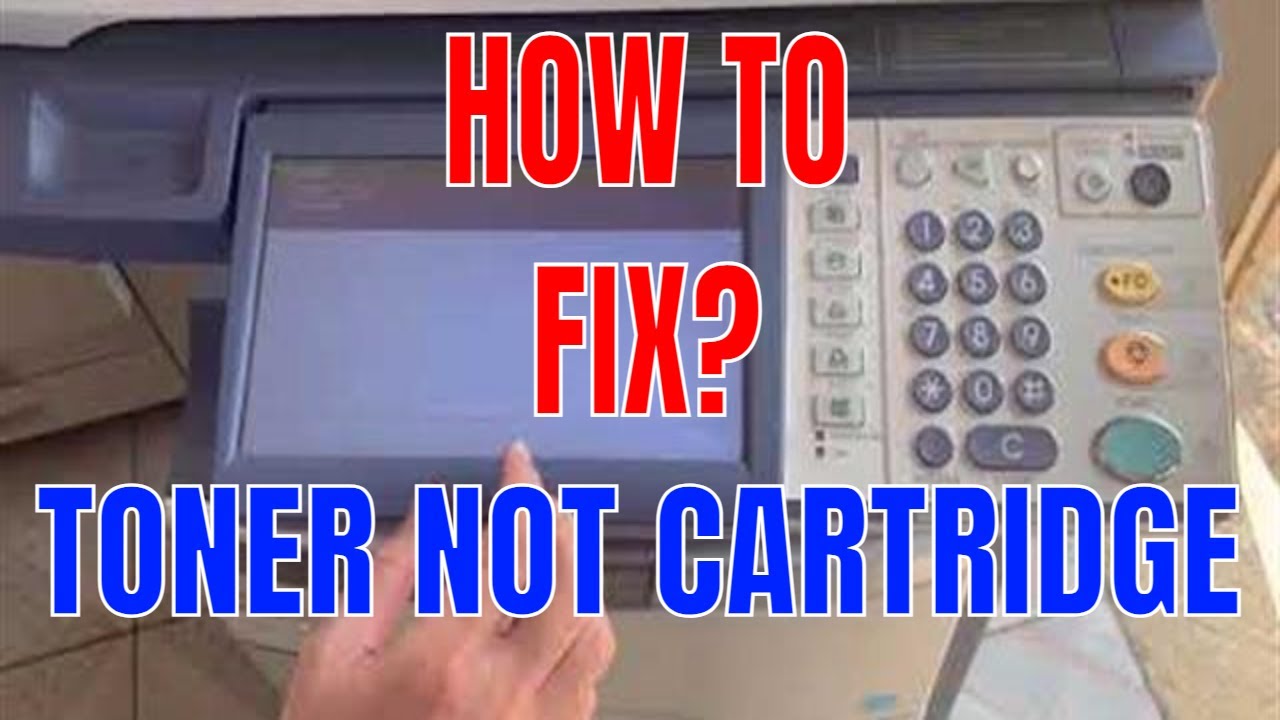How to fix Toner cartridge is not recognized toshiba e356 456 | Anh Kỹ Thuật