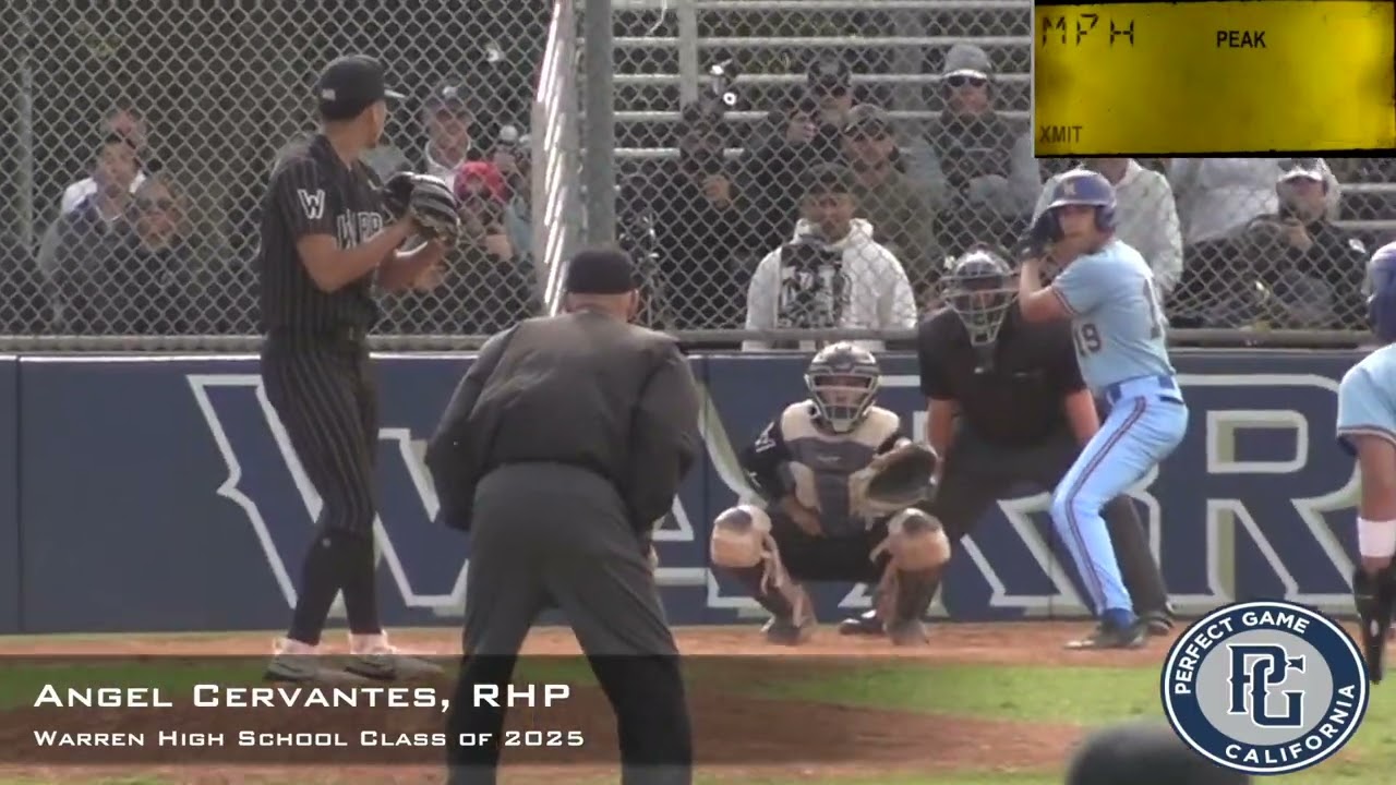 Angel Cervantes Prospect Video, RHP, Warren High School Class of 2025, CF