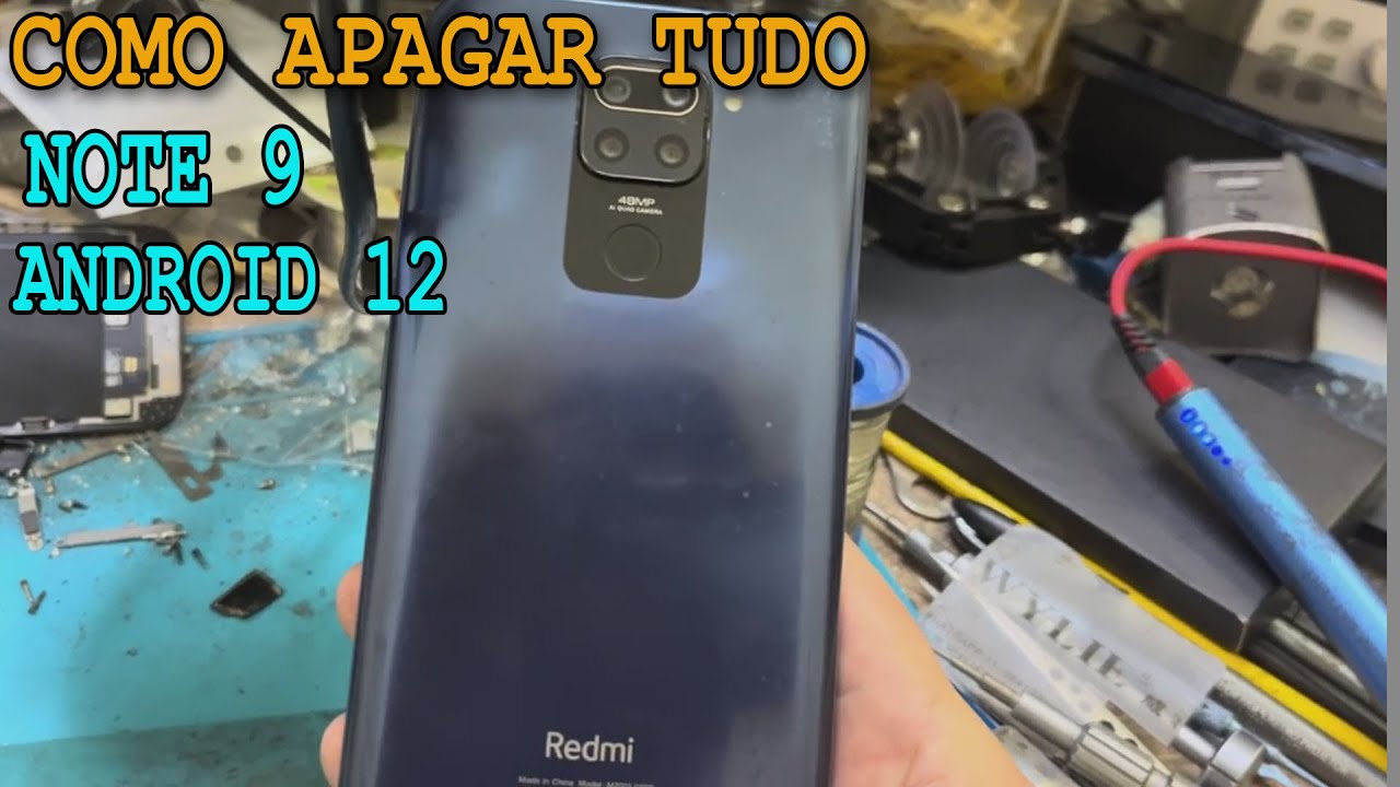 COMO FORMATAR XIAOMI REDMI NOTE 9 ANDROID 12 RESTAURAR ZERAR DE FABRICA