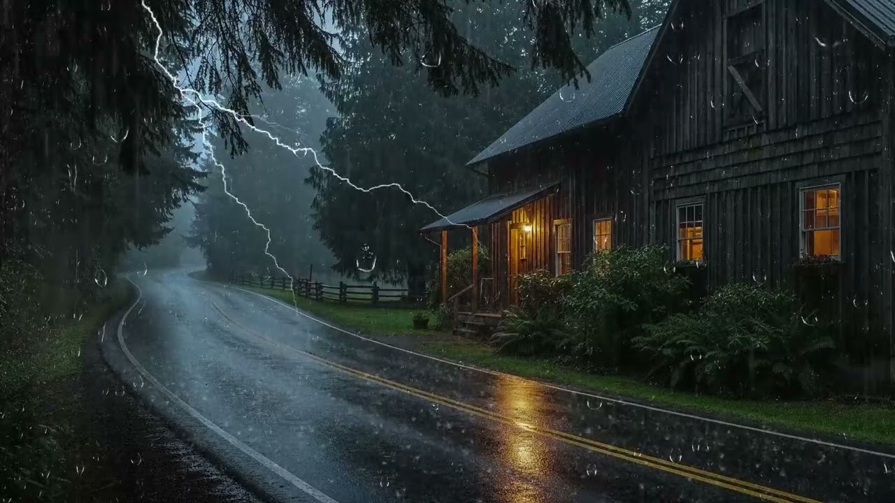 Fall Asleep in 3 Minutes - Calming Rain and Distant Thunder to Sleep All Night and Stop Overthinking