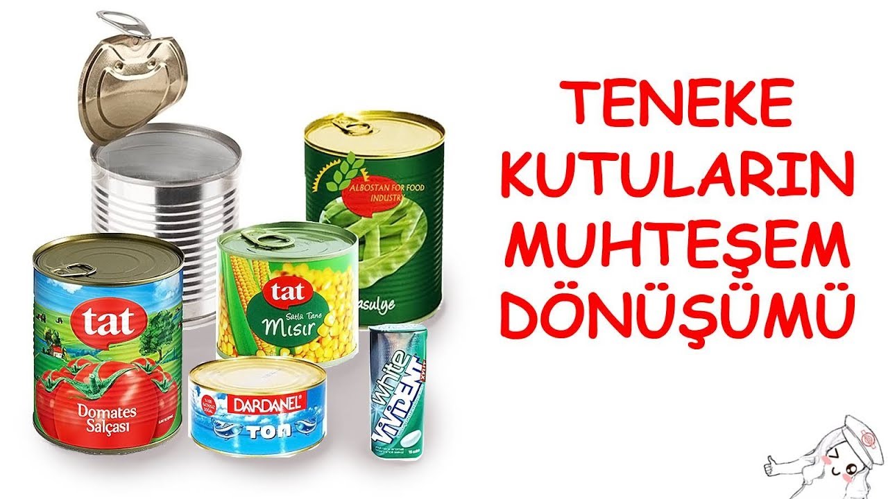 Teneke Kutulardan Farklı Objeler | DIY | Turn Steel Cans into Amazing Things