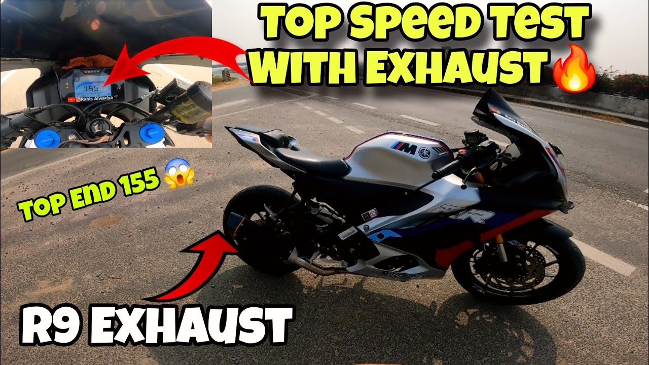 yamaha r15m top speed with exhaust 🔥