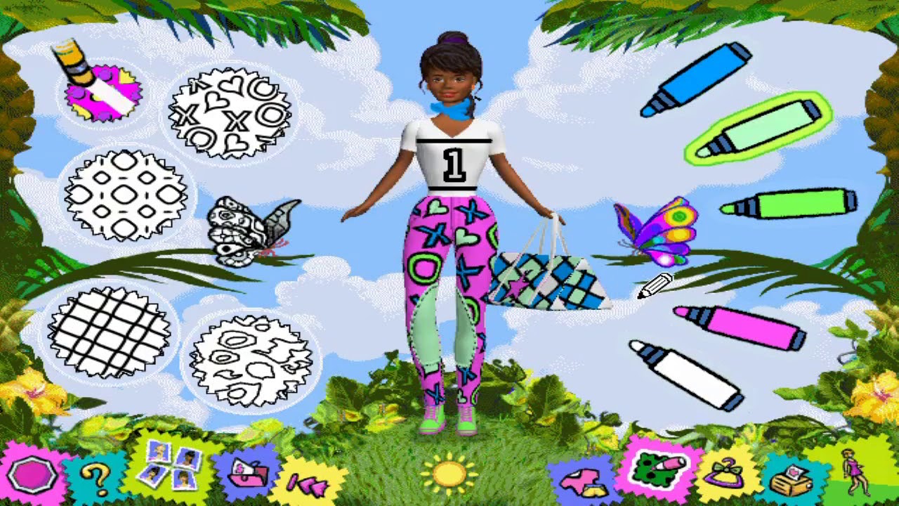 Barbie Cool Looks Fashion Designer (1997) PC Gameplay HD