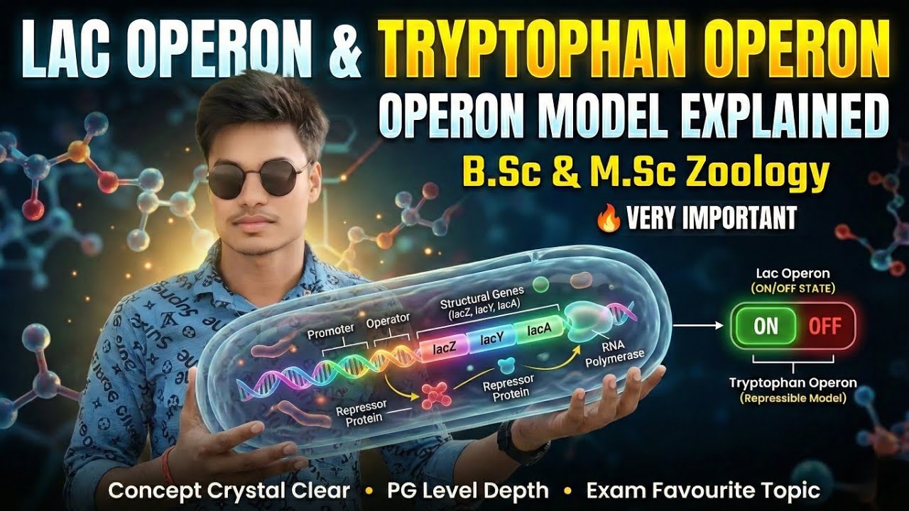 Operon Model 😱 | Lac Operon & Tryptophan Operon FULL EXPLAINED 🔥 | BSc MSc | Gene Regulation