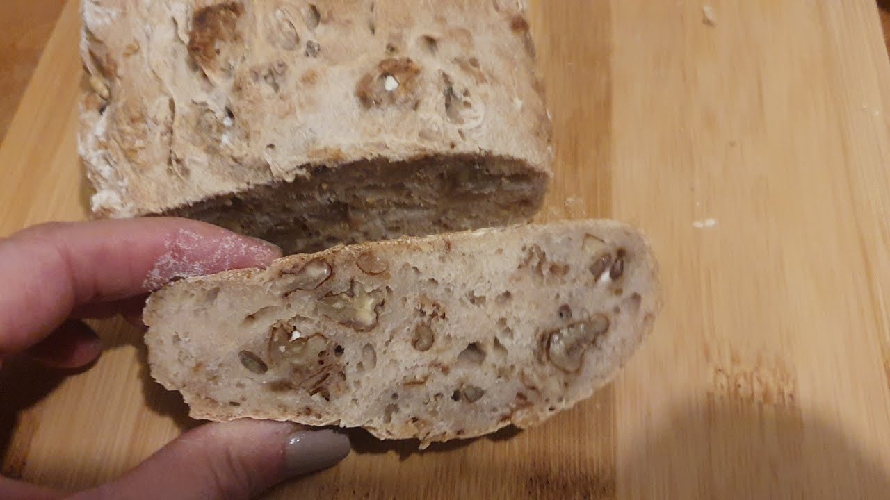 PAIN AUX NOIX SANS PETRISSAGE !!!