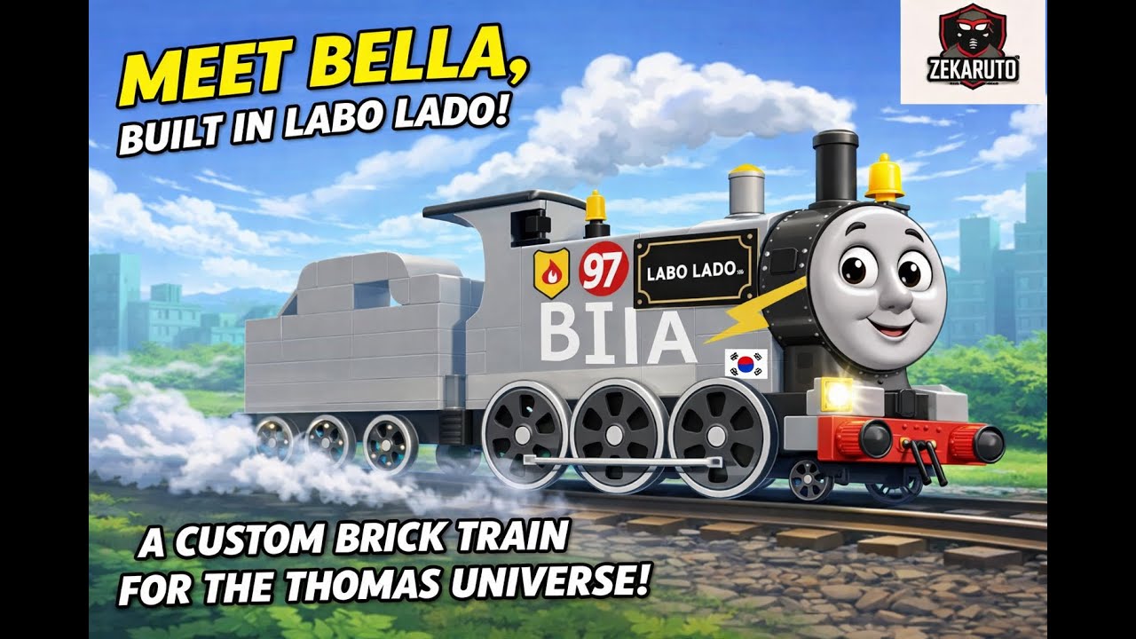 I Built Bella from Thomas & Friends in Labo Lado 🧱🚂 | Brick Train Game #labolado #thomasthetrain