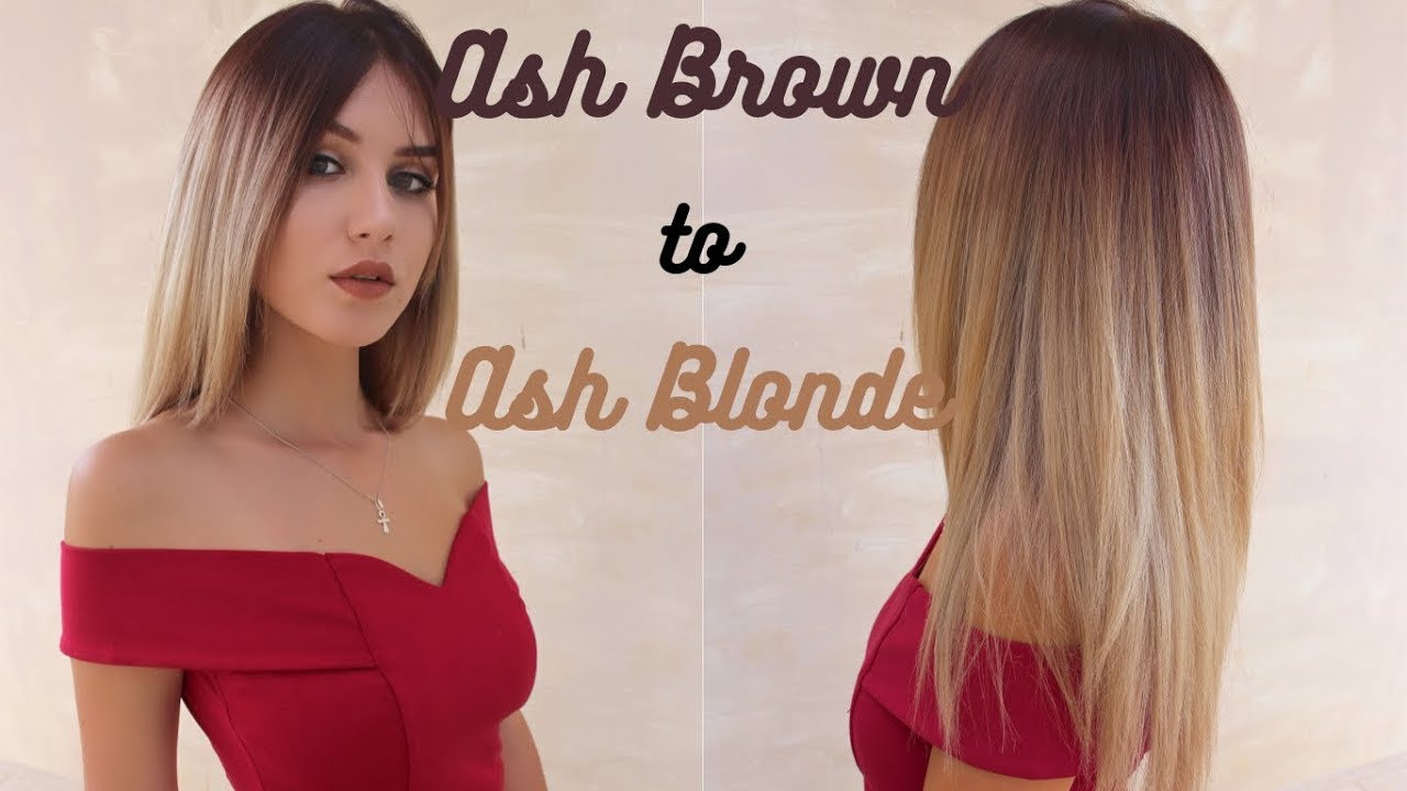 ASHY | Ash Brown Roots to White Blonde Ombre | Stella
