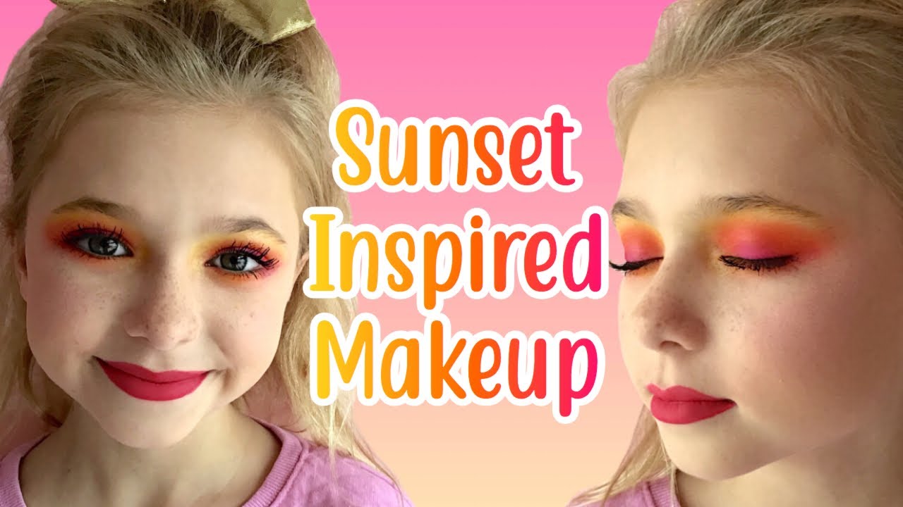 easy SUNSET INSPIRED EYESHADOW tutorial!🌅