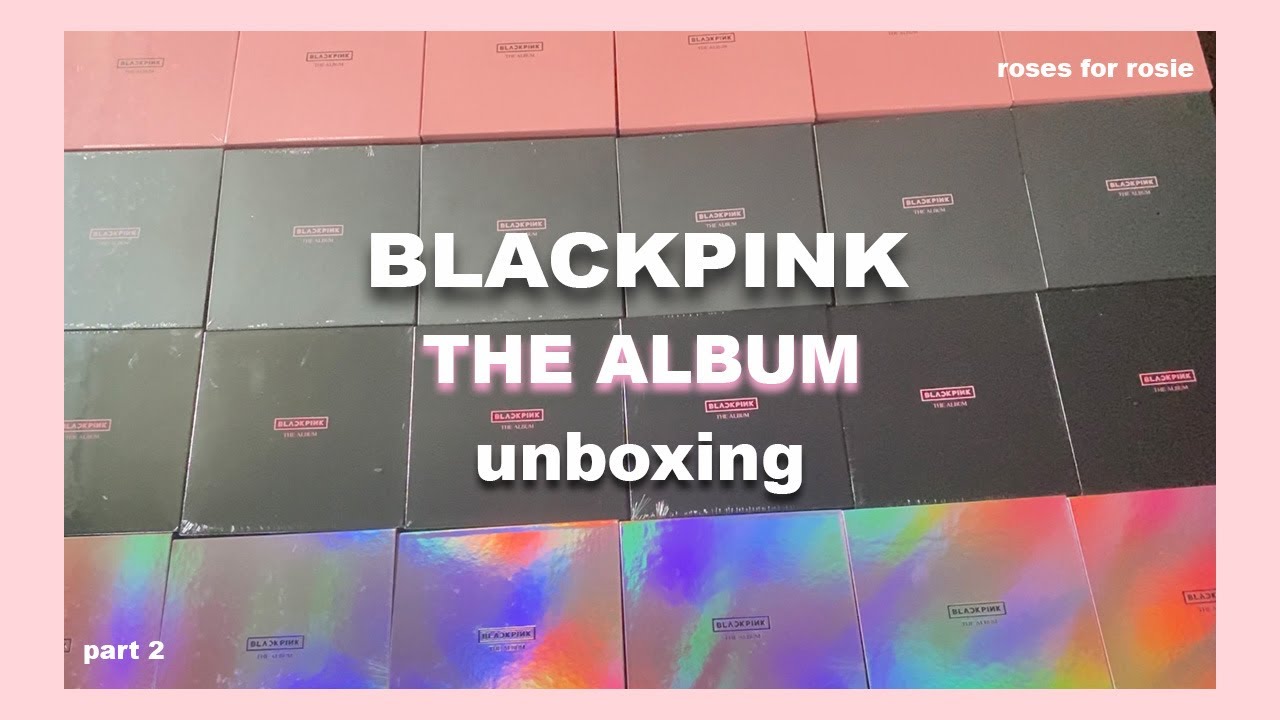 unboxing 50 copies of blackpink's 'the album' pt 2 + giveaway