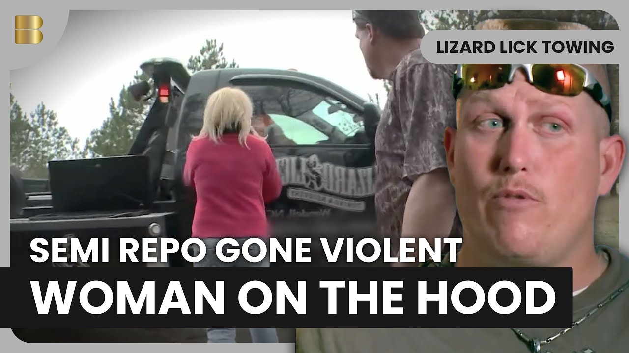 Semi Truck Repo Goes Wrong at Mardi Gras Warehouse | Lizard Lick Towing