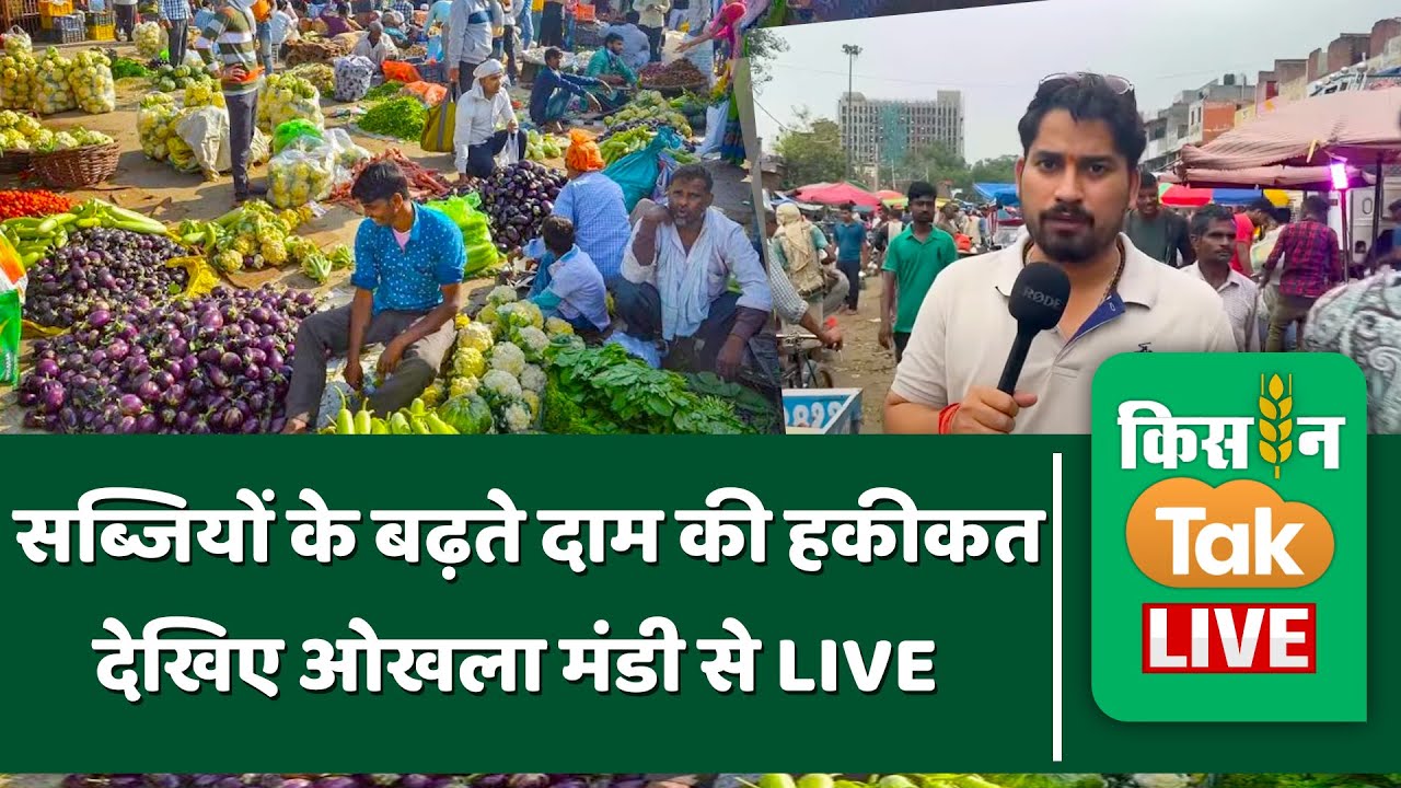 Mandi Live | दिल्ली की ओखला मंडी से लाइव रिपोर्ट । Okhla Mandi Delhi ।Kisan Tak Live