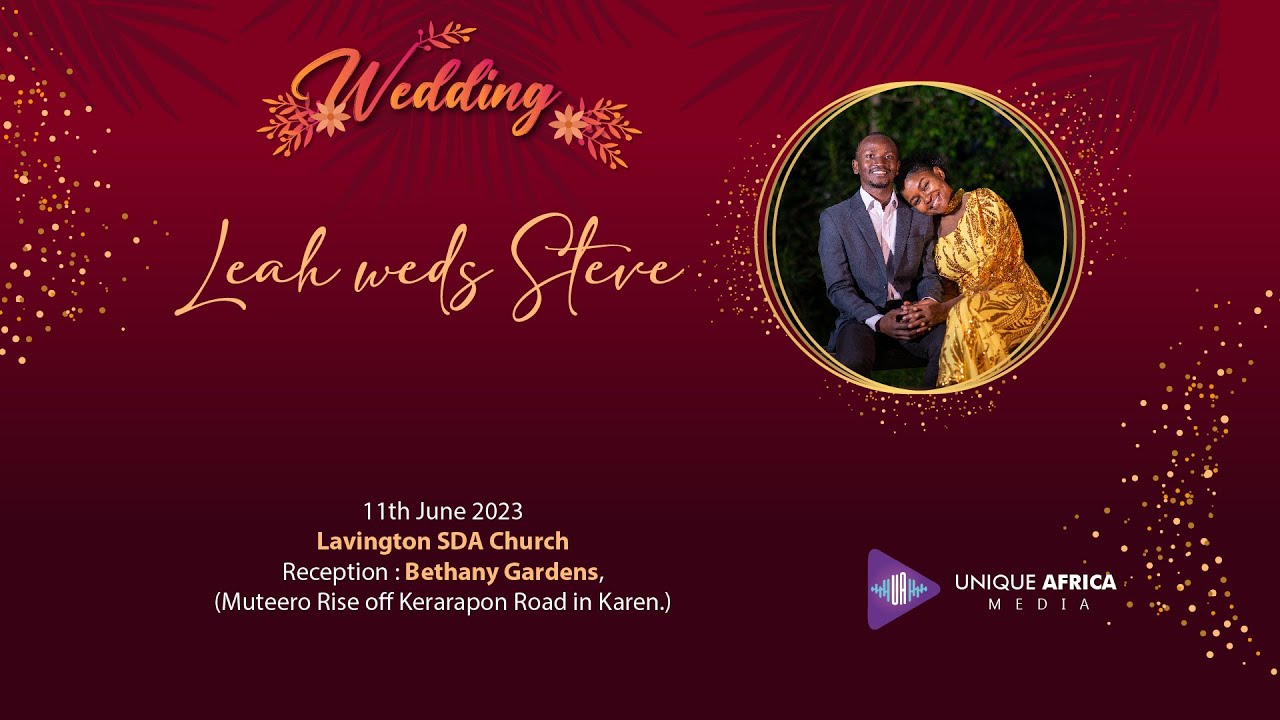 Leah weds Steve - Lavington SDA