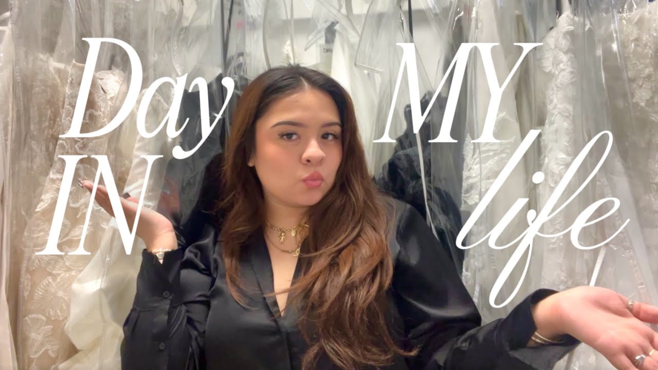 day in my life as a bridal stylist - mini vlog