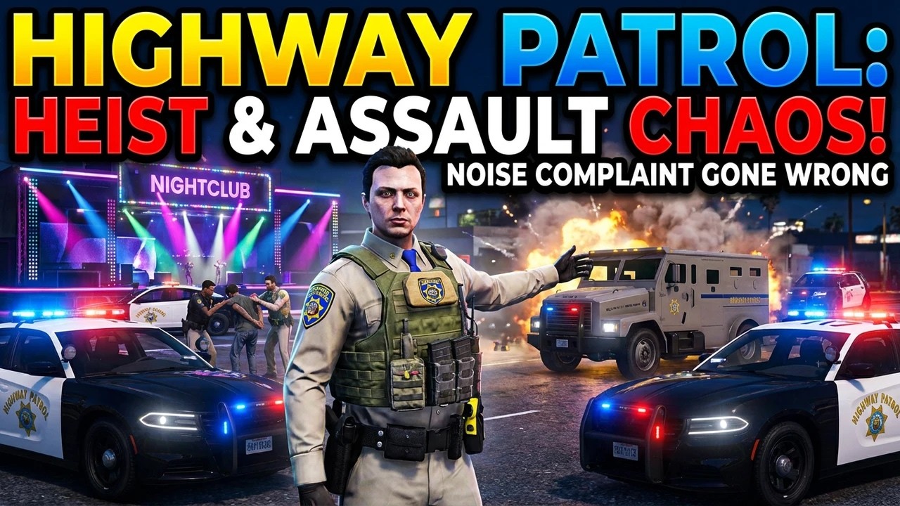 Highway Patrol | Money Truck Heist | Nightclub Assault | Noise Complaint | LSPDFR