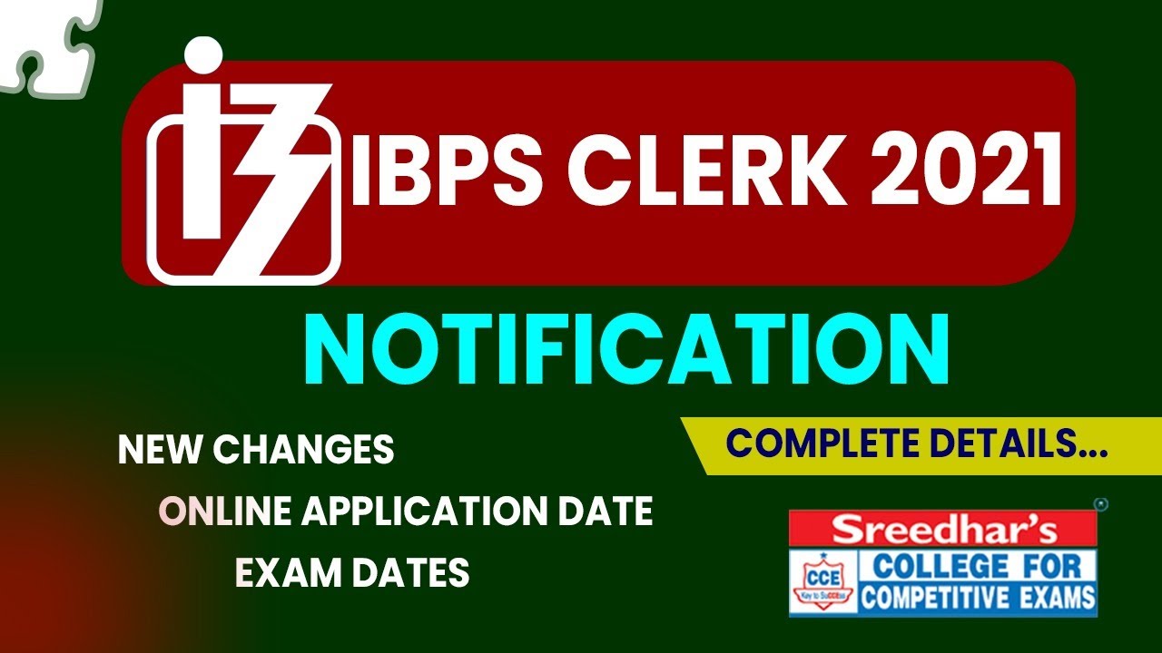 IBPS CLERK 2021 REVISED NOTIFICATION OUT | IBPS CLERK RECRUITMENT 2021  DETAILS IN TAMIL