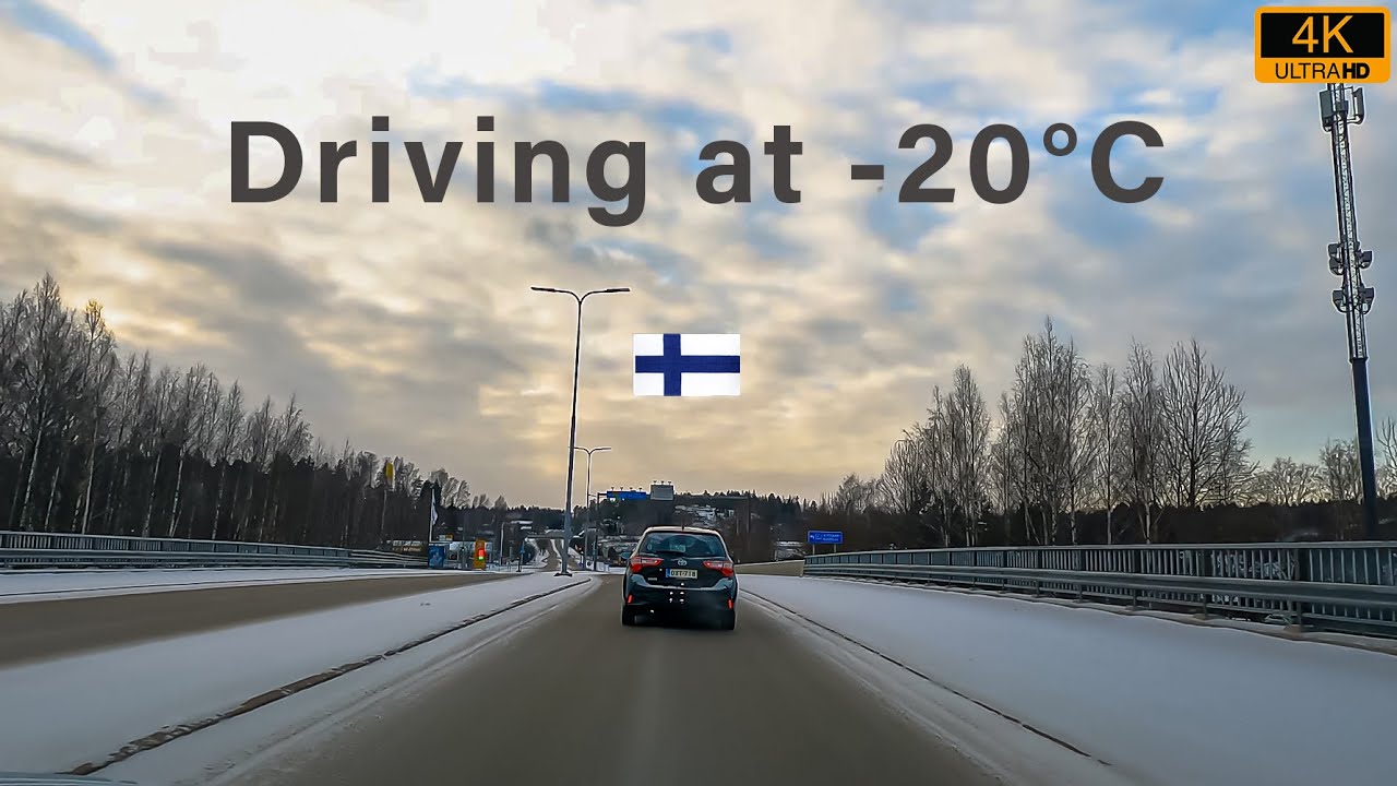 Driving at -20°C 🥶  |  Winter Driving in Finland 🇫🇮  |  No Talking, No Music [4K]