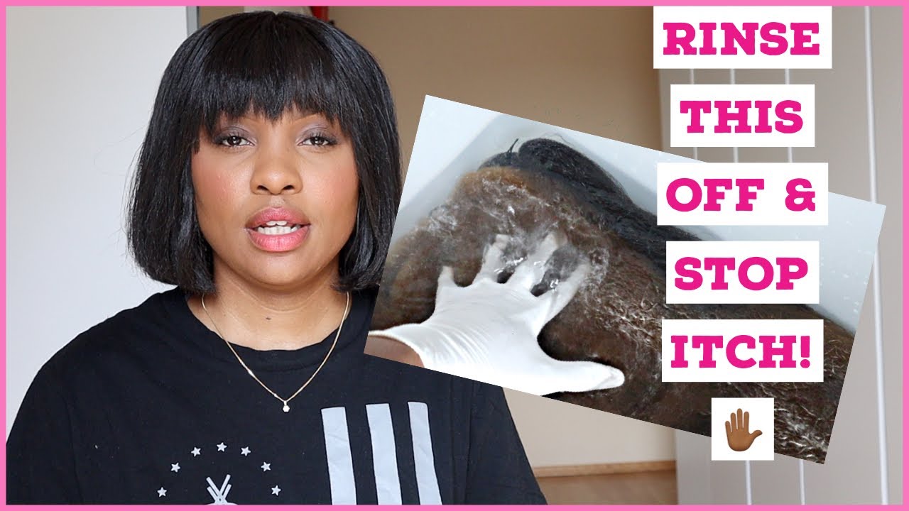 NO MORE ITCH!!! PRE- RINSE & TREAT  BRAIDING HAIR WITH VINEGAR BEFORE USING