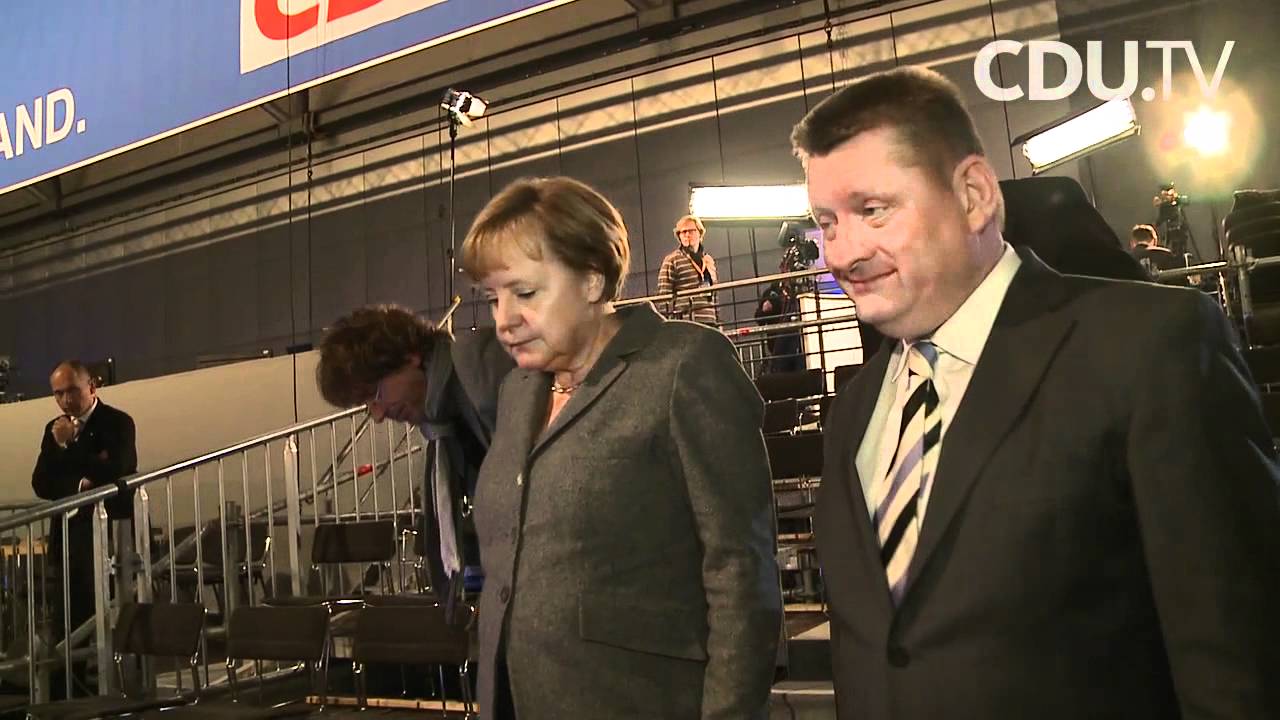 Der Countdown l&auml;uft: Angela Merkel in Leipzig