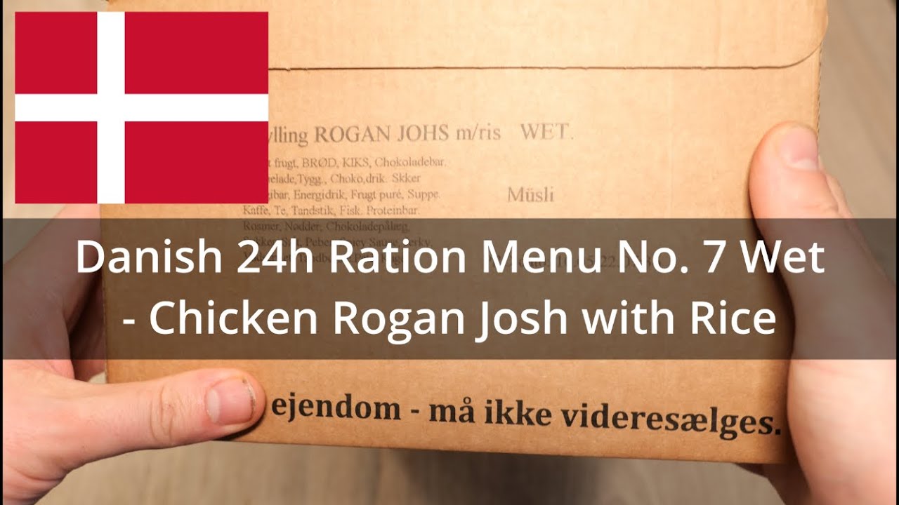 ДАТСКИЙ 24-часовой военный рацион/MRE: Меню № 7 — Дегустация/Обзор продуктов