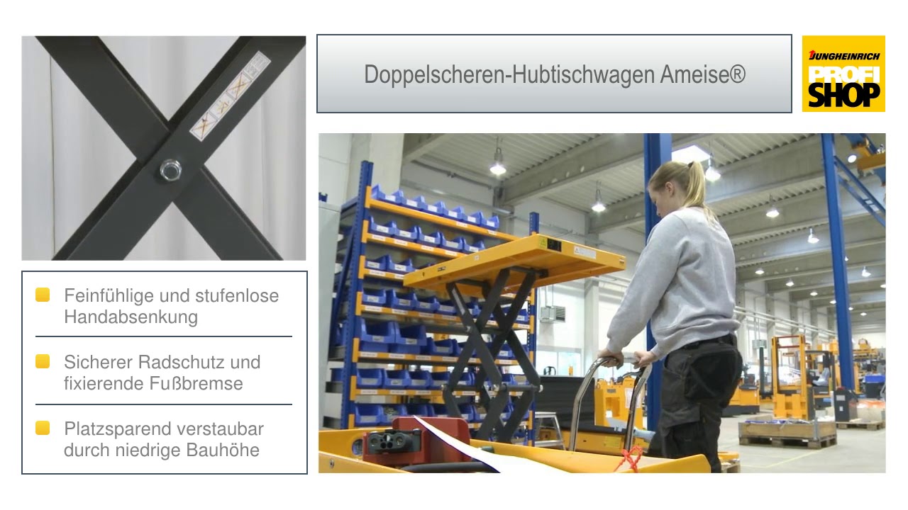 Doppelscheren Hubtischwagen Ameise 149038 ID89