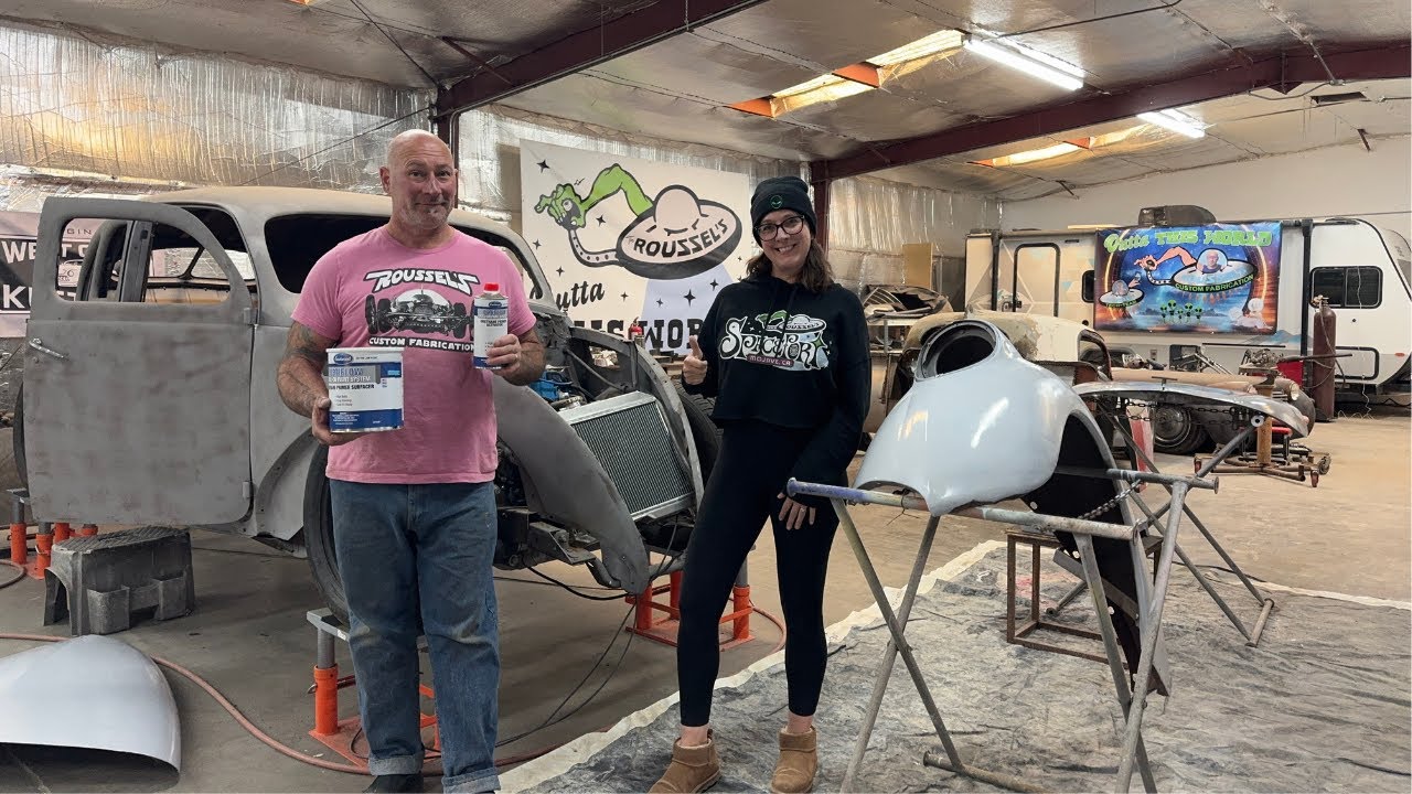 1937 Zephyr: It is PRIMER DAY!  Ian Roussel Uses A NEW Home Garage DIY Primer BY   @eastwoodco